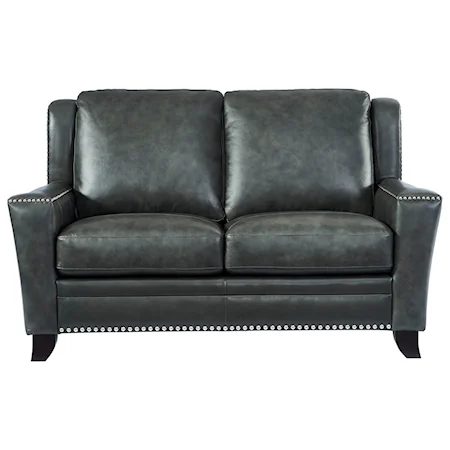 Contemporary Leather Loveseat
